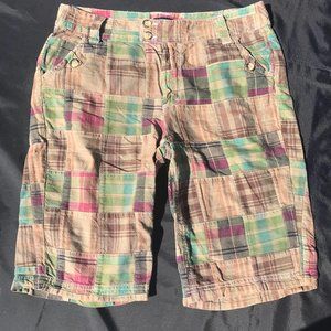 Madras Plaid Women's Chino Shorts - Size 10 - relativity